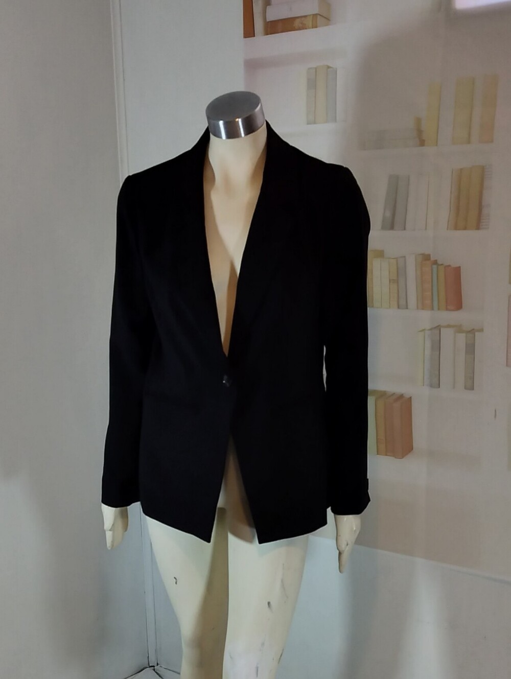 & Other Stories Black Single-Button Men's Blazer